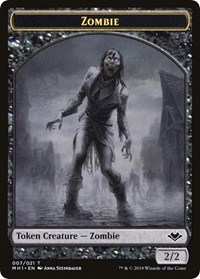 Zombie // Golem Double-Sided Token