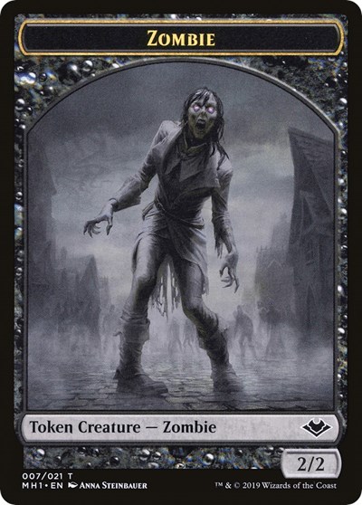Zombie Golem Double Sided Token
