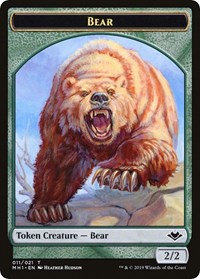 Bear // Spirit Double-Sided Token - Modern Horizons - Magic: The Gathering card
