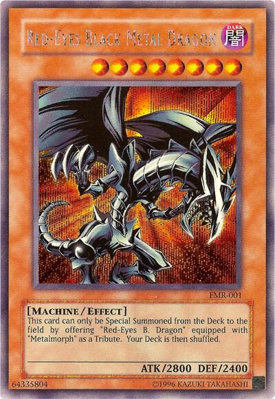 遊戯王 レッドアイズ・ブラックメタルドラゴン　英語　プロモ　FMR-001　UV Red-Eyes Black Metal Dragon (Forbidden Memories) - Yu-Gi-Oh