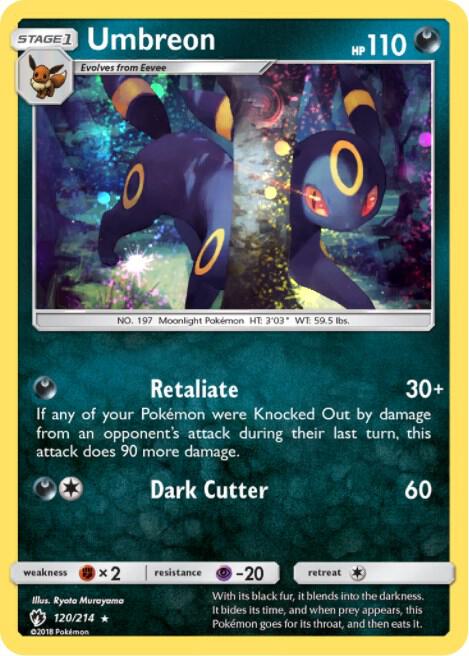 Umbreon - 120/214 (Cosmos Holo) 120/214 from Blister Exclusives