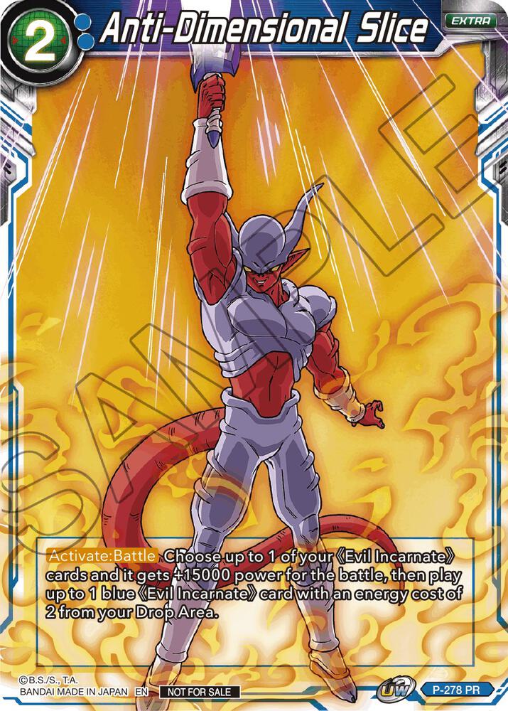 Anti-Dimensional Slice (Unison Warrior Series Tournament Pack Vol.3) #P-278 — Tournament Promotion Cards
