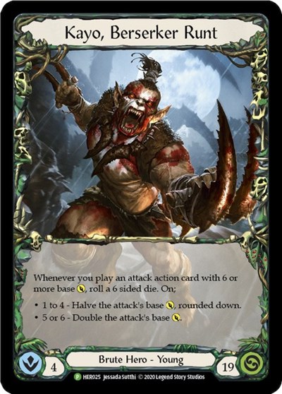 Kayo, Berserker Runt - HER025 Flesh and Blood: Promo Cards card price