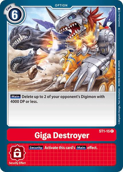 Giga Destroyer - Starter Deck 01: Gaia Red - Digimon Card Game - TCGplayer.com Giga Destroyer - Starter Deck 01: Gaia Red - Digimon Card Game - TCGplayer.com