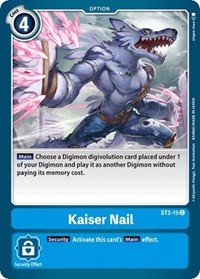 Kaiser Nail - Starter Deck 02: Cocytus Blue - Digimon card