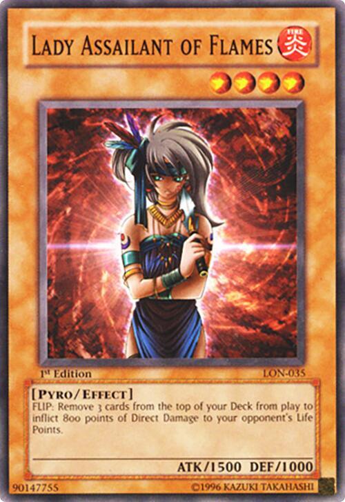 Lady Assailant of Flames - Labyrinth of Nightmare - YuGiOh
