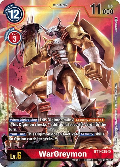 WarGreymon (Alternate Art) Release Special Booster 1.0 card price