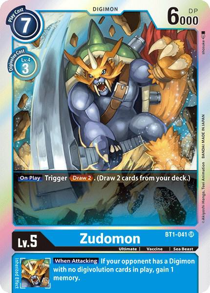 Zudomon - BT1-041 - Release Special Booster 1.0 - Digimon Card
