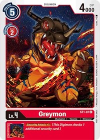 Greymon - ST1-07 (Tamer Party Promo)