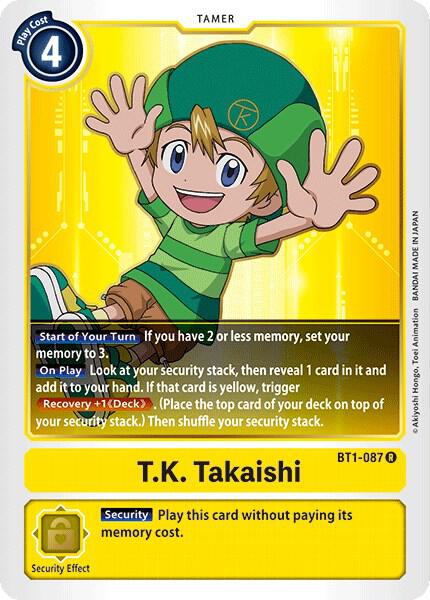 T.K. Takaishi - Release Special Booster 1.0 - Digimon Card Game
