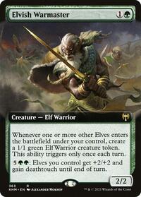 Elvish Warmaster (Extended Art) - Kaldheim