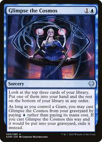 Glimpse the Cosmos - Kaldheim - Magic: The Gathering card