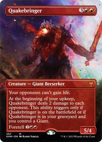 Quakebringer (Borderless) - Kaldheim - Magic: The Gathering card