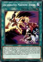 yugioh card half angel half demon ES01-AE032 Chaos (SER) TCG Corner Incarnated Machine Angel - Legendary