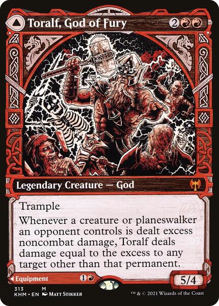 Toralf, God of Fury (Showcase) - Kaldheim - Magic: The Gathering
