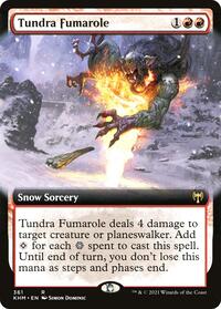 Tundra Fumarole (Extended Art) - Kaldheim - Magic: The Gathering card