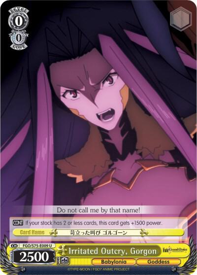 Irritated Outcry, Gorgon