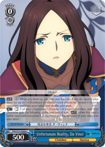 Unfortunate Reality, Da Vinci