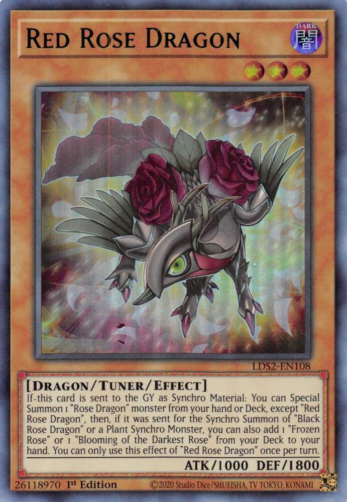 Red Rose Dragon (Green) - Legendary Duelists: Season 2 - YuGiOh