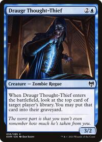 Draugr Thought-Thief - Kaldheim - Magic: The Gathering card