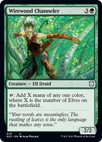 Wirewood Channeler - Commander: Kaldheim - Magic: The Gathering card