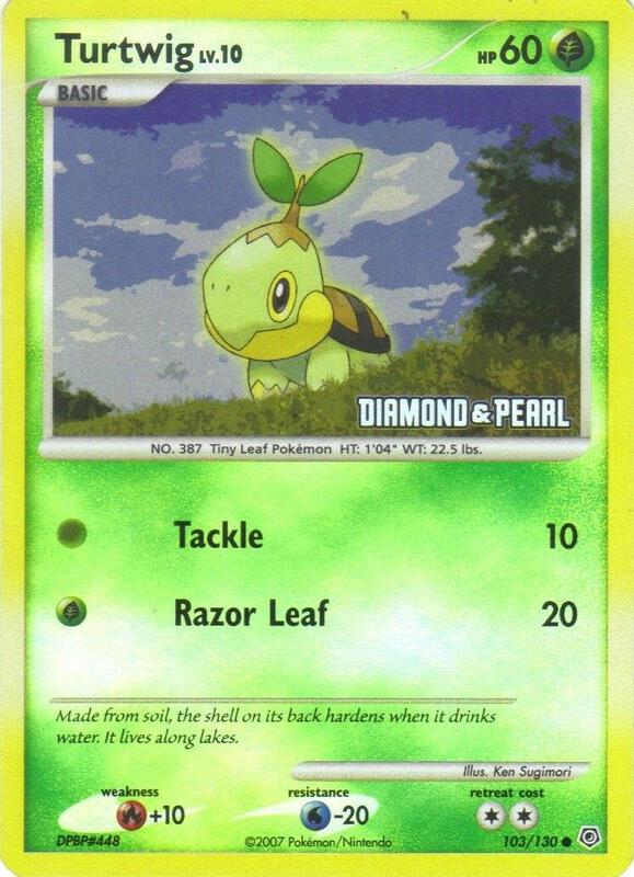 Turtwig - 103/130 [Diamond & Pearl] 103/130 from Burger King Promos