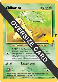 Chikorita #054/111 from First Partner Pack Pokemon card image