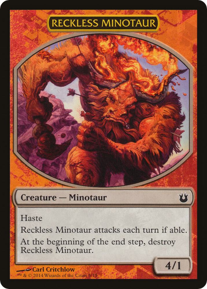 Reckless Minotaur - Hero's Path Promos - Magic: The Gathering Reckless Minotaur - Hero's Path Promos - Magic: The Gathering