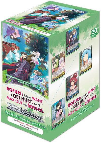 Weiss Schwarz: Bofuri I Don't Want to Get Hurt, So I'll Max Out My Defense Booster Box