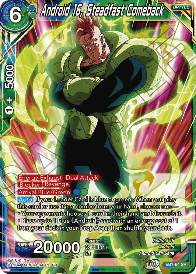 Android 16, Steadfast Comeback - Battle Evolution Booster - Dragon
