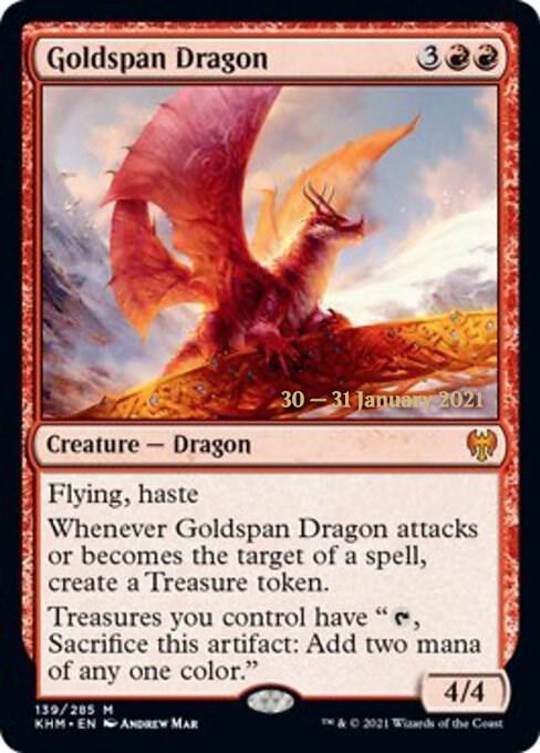 Goldspan Dragon #139s — Kaldheim Promos