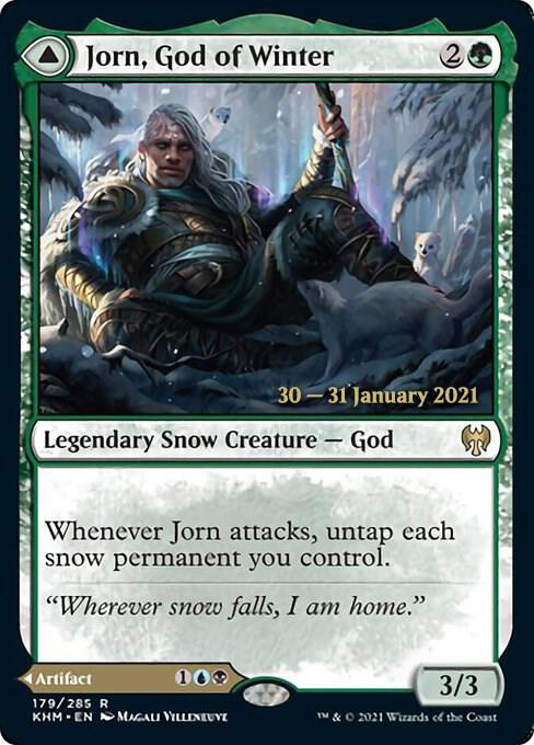 Jorn, God of Winter // Kaldring, the Rimestaff #179s — Kaldheim Promos