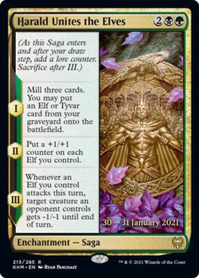 Harald Unites the Elves #213 – Prerelease Cards (Rare)