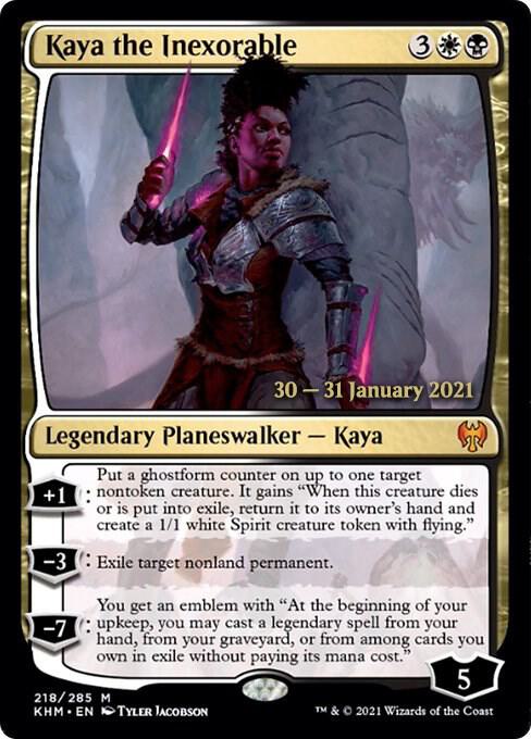 Kaya the Inexorable #218s — Kaldheim Promos