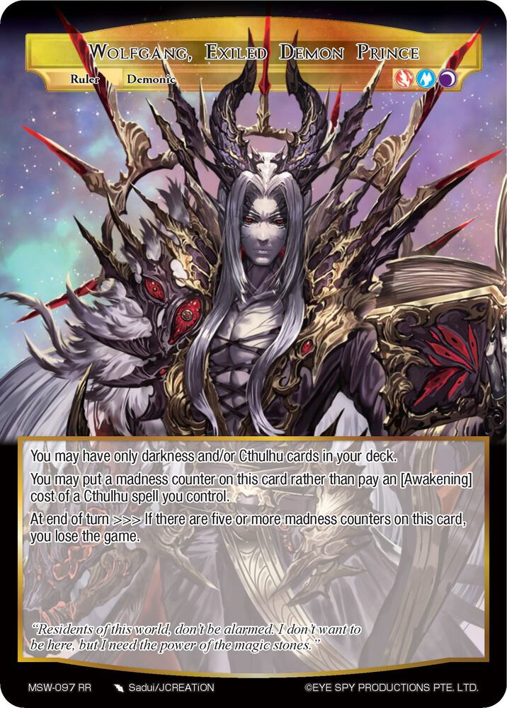 Wolfgang, Exiled Demon Prince