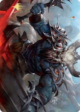 Frenzied Raider Art Card (Gold-Stamped Signature)