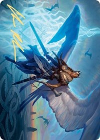 Righteous Valkyrie Art Card (Gold-Stamped Signature) - Art Series: Kaldheim - Magic: The Gathering card