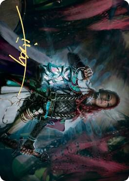 Tergrid, God of Fright Art Card (Gold-Stamped Signature)