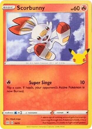 Scorbunny (16/25) [McDonald's 25th Anniversary Promos Near Mint Holofoil