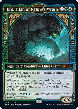 MTG　自然の怒りのタイタン、ウーロ　Secret Lair 4枚セット Uro, Titan of Nature's Wrath - Secret Lair Drop Series
