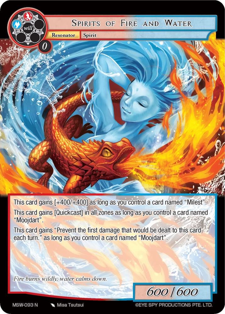 Spirits of Fire and Water