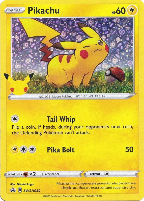 Pikachu - SWSH039 (General Mills) SWSH039 from Miscellaneous Cards & Products