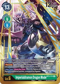 Imperialdramon Dragon Mode (Secret Rare) - Release Special Booster 1.5 - Digimon card