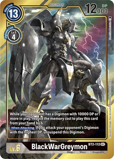 BlackWarGreymon (Alternate Art) Release Special Booster 1.5 card price