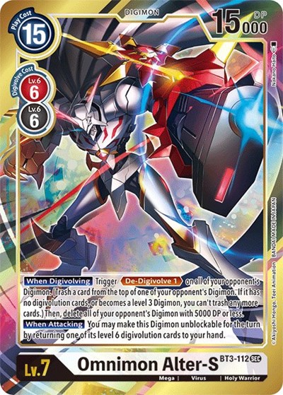 Omnimon Alter-S (Secret Rare) (Alternate Art) Release Special Booster 1.5 card price