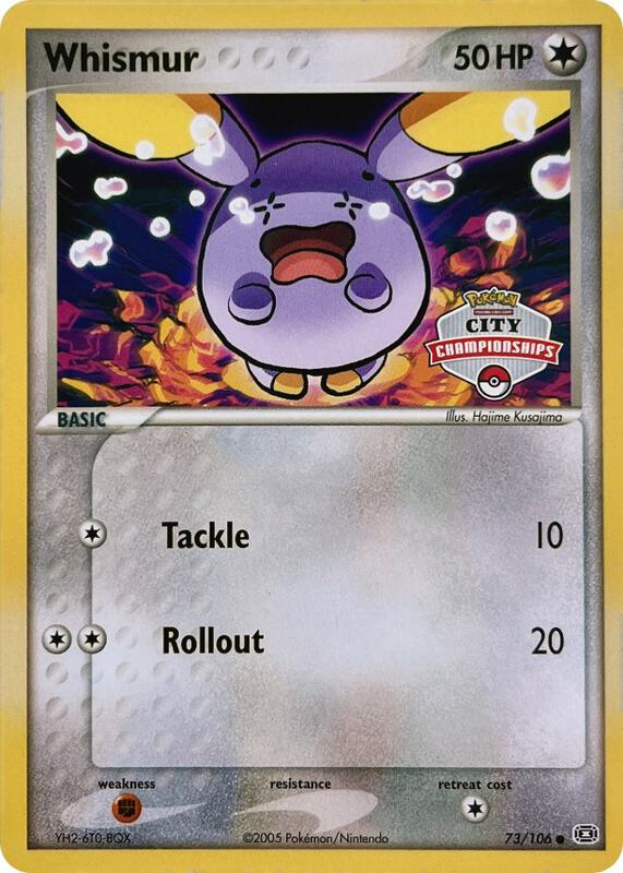Whismur - 73/106 (City Championships) 073/106 from League & Championship Cards