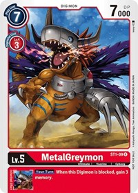 MetalGreymon - ST1-09 (Tamer Battle Pack 1) - Starter Deck 01: Gaia Red - Digimon card