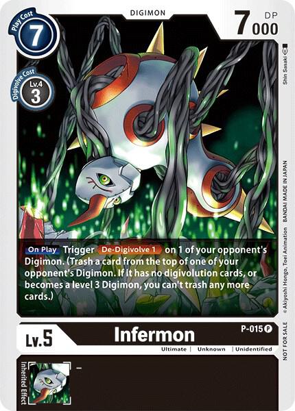 Infermon P 015 digimon card