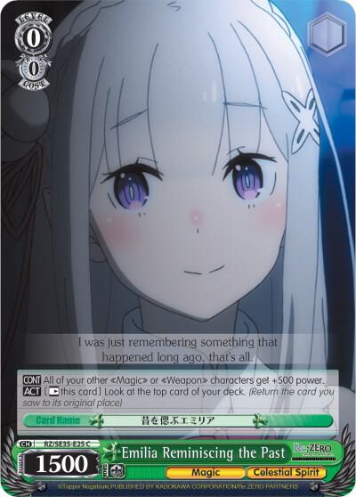 Emilia Reminiscing the Past