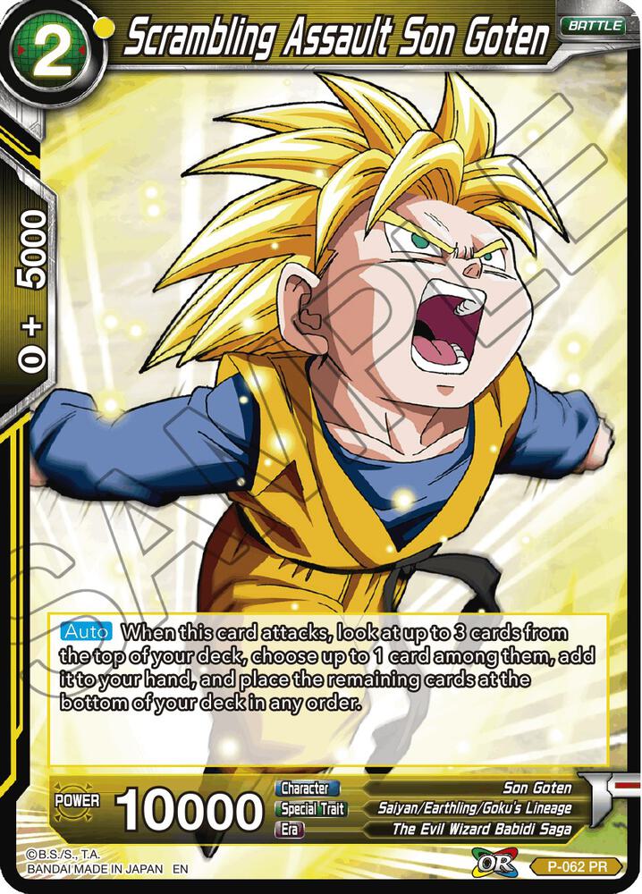 Scrambling Assault Son Goten (Reprint) #P-062 — Battle Evolution Booster